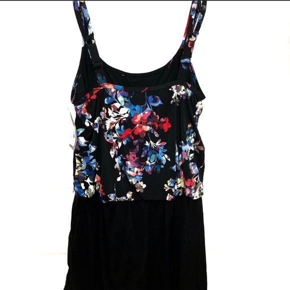 Azul by Maxine of Hollywood Swim Shorts Jumpsuit - Picture 1 of 6